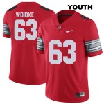 Youth NCAA Ohio State Buckeyes Kevin Woidke #63 College Stitched 2018 Spring Game Authentic Nike Red Football Jersey FU20R14YM